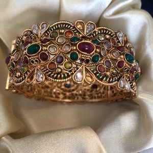 Wedding Jewelry Asian Pakistani Faux Gem Bangle